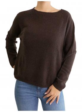 Maglia pura lana a barca  tinta unita 